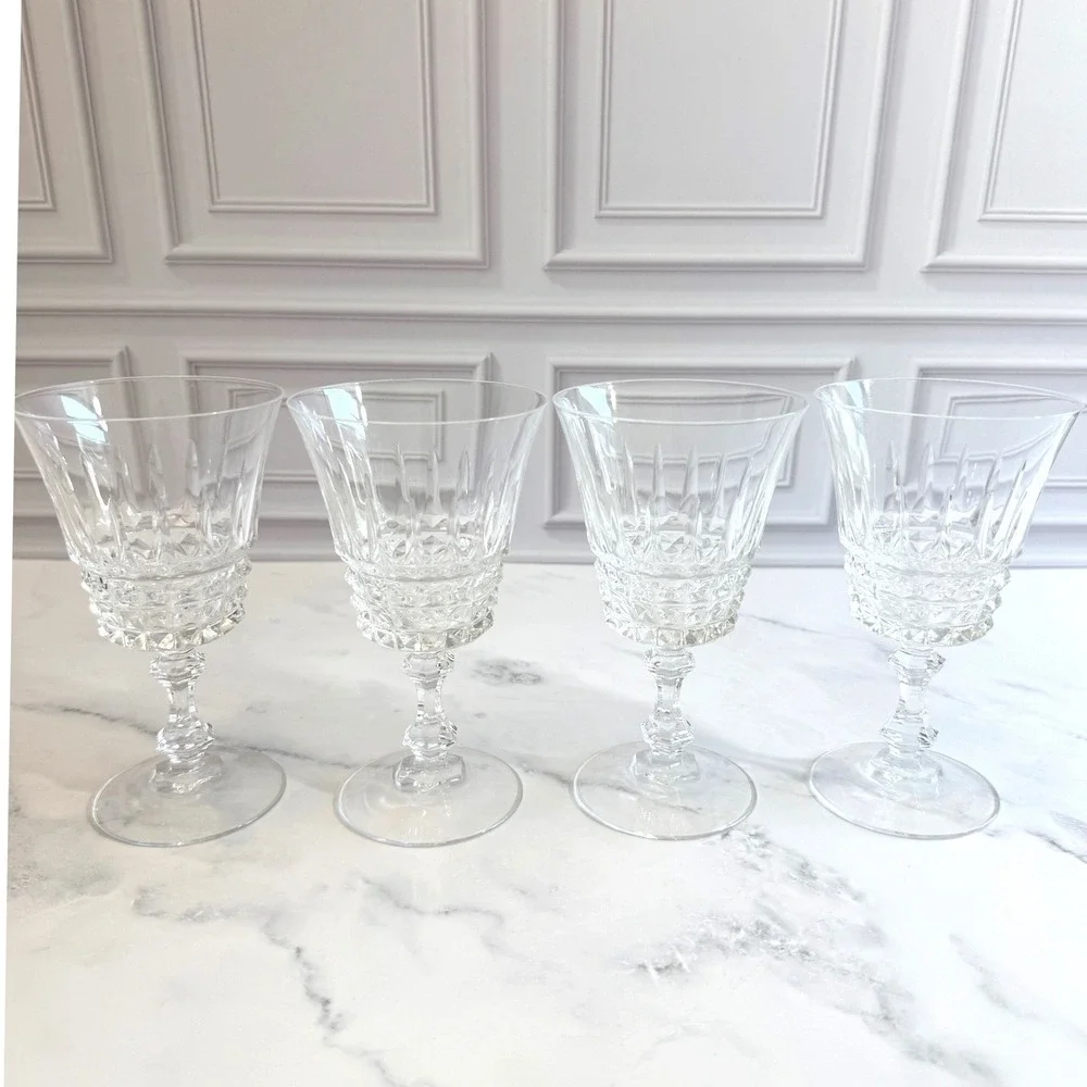 VTG‎ Set of 4 Cristal D'Arques Tuileries Villandry 5 1/4